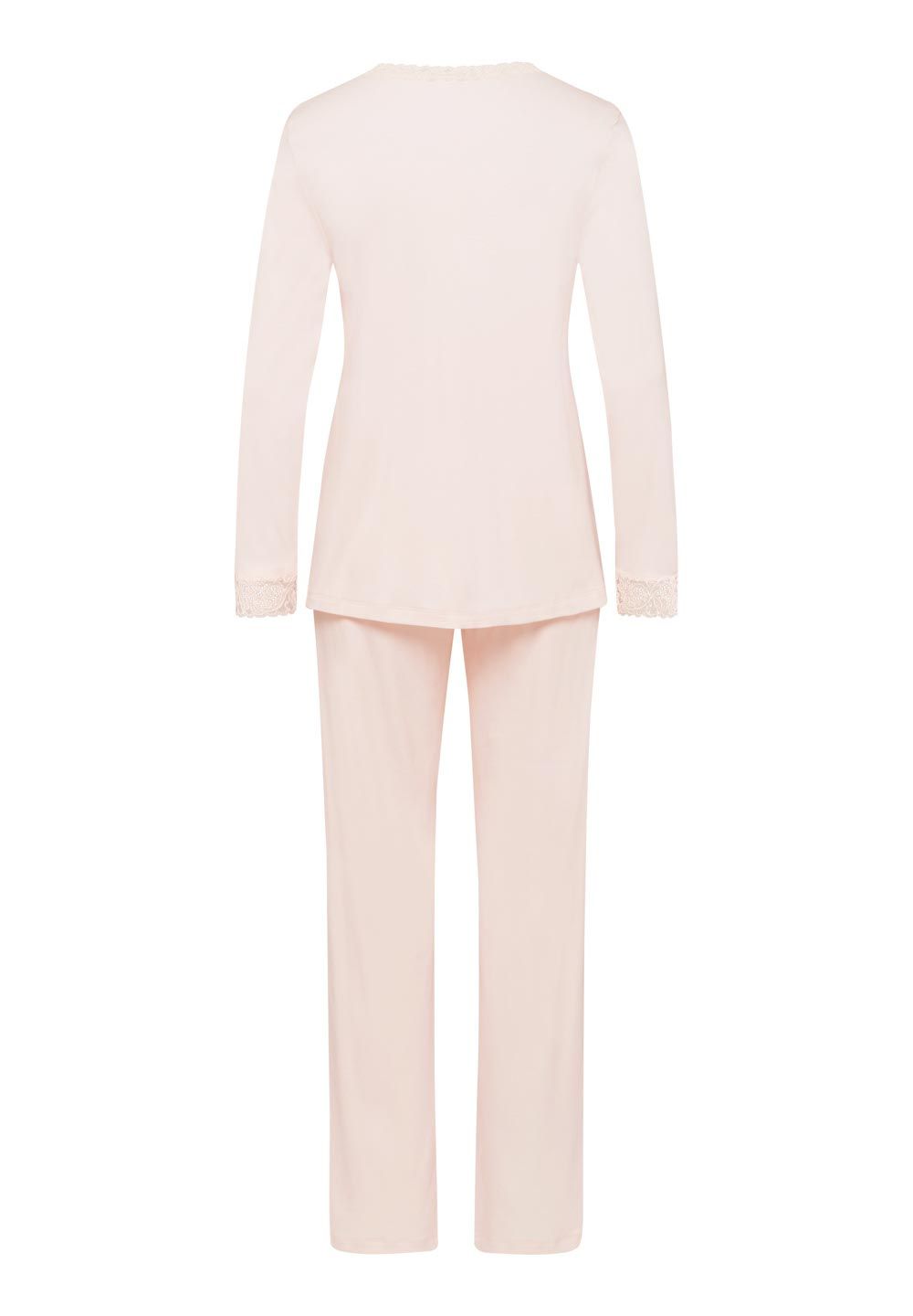 Hanro Basic Moments Nw Moments Nw L/Slv Pajama (077041) Crystal Pink