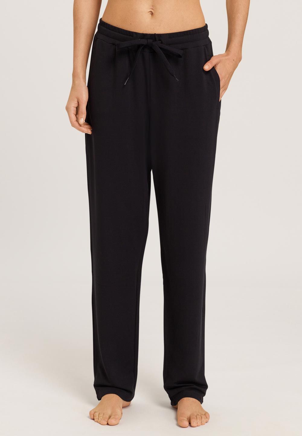 Hanro Basic Balance Balance Long Pants (078789) Black Beauty