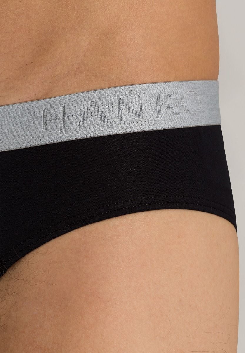 Hanro Basic Cotton Essentials Cotton Essentials Briefs 2Pack (073075) Black