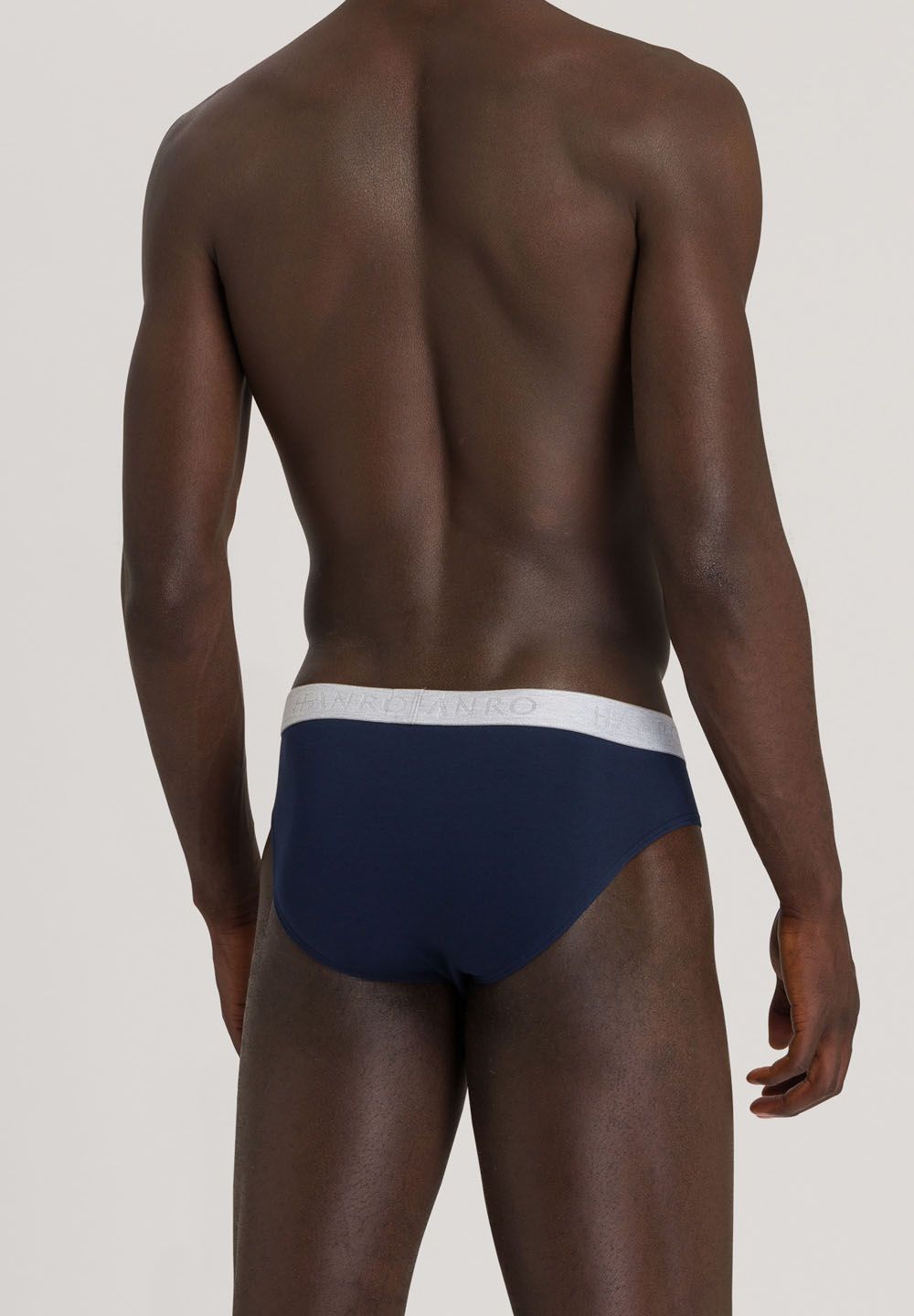 Hanro Basic Cotton Essentials Cotton Essentials Briefs 2Pack (073075) Light Melange/Deep Navy