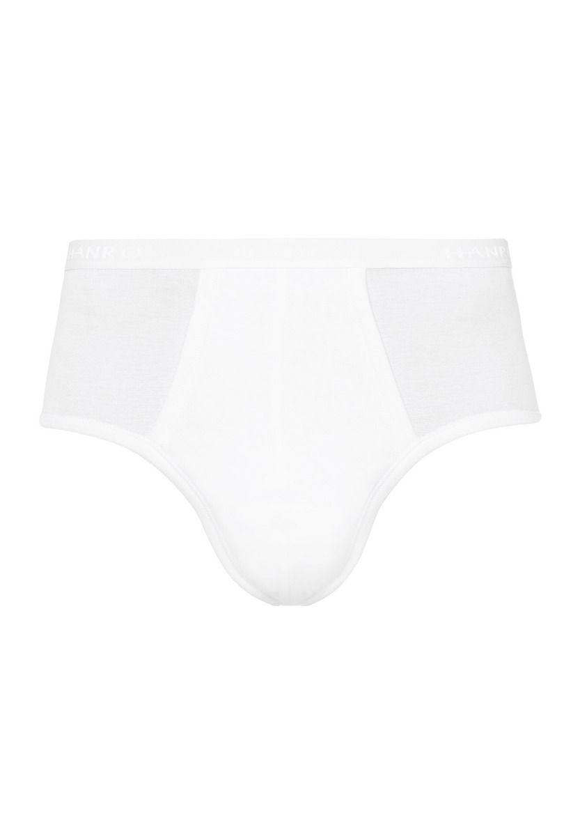 Hanro Basic Cotton Pure Cotton Pure Briefs With Fly (073630) White