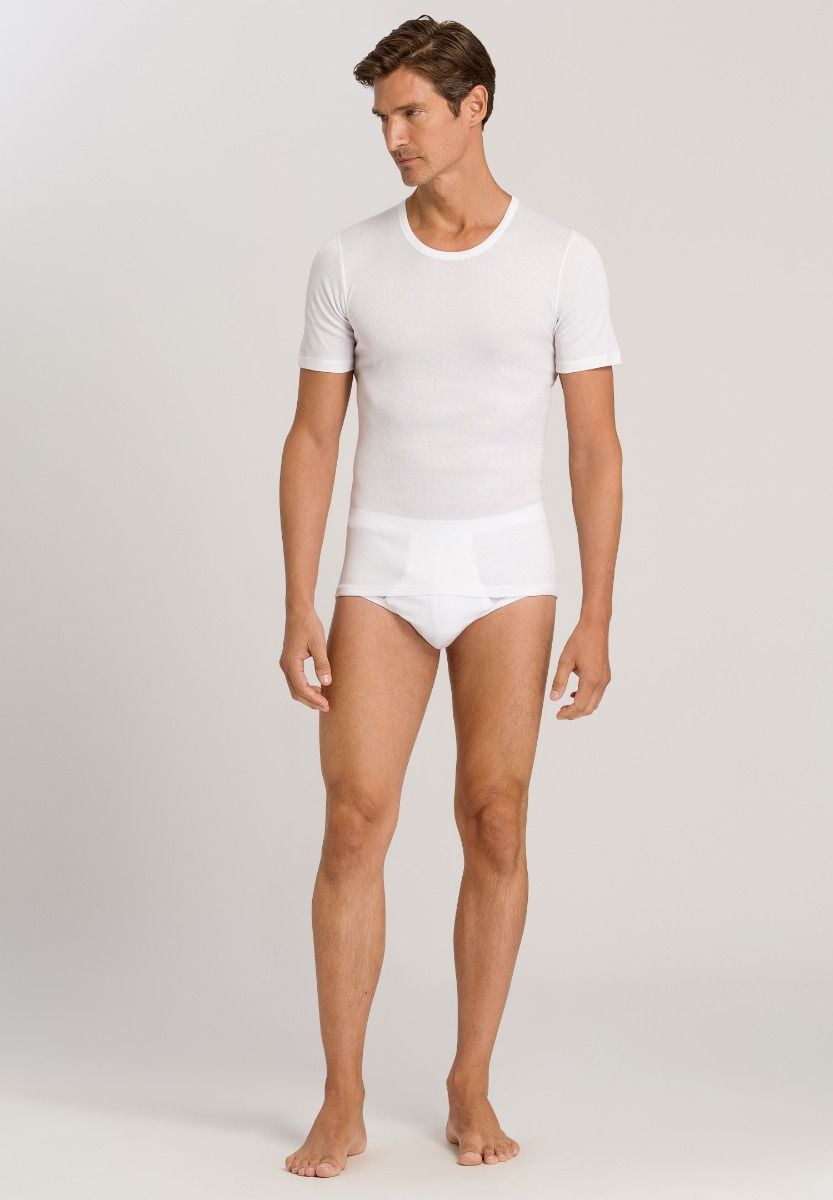 Hanro Basic Cotton Pure Cotton Pure Briefs With Fly (073630) White