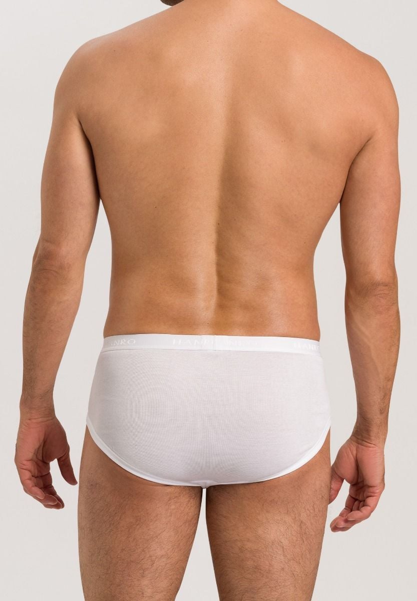 Hanro Basic Cotton Pure Cotton Pure Briefs With Fly (073631) White