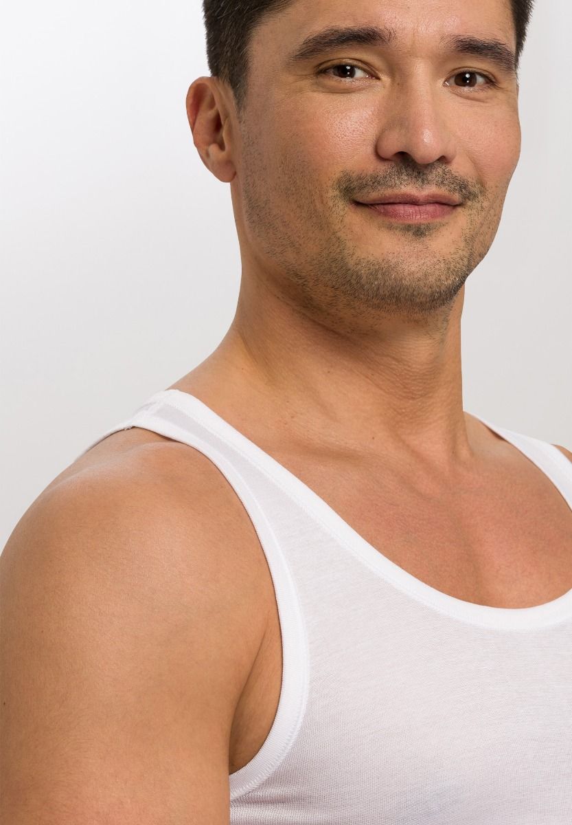 Hanro Basic Cotton Pure Cotton Pure Tank Top (073660) White
