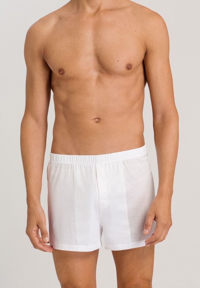 Hanro Basic Cotton Sporty Cotton Sporty Boxers (073505) White