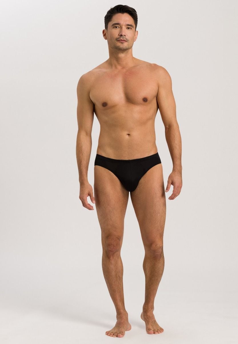 Hanro Basic Cotton Sporty Cotton Sporty Briefs (073501) Black