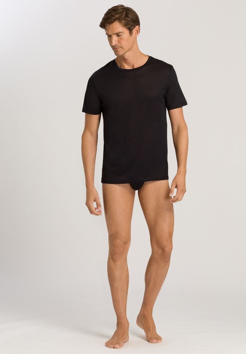 Hanro Basic Cotton Sporty Cotton Sporty Mini Briefs (073502) Black