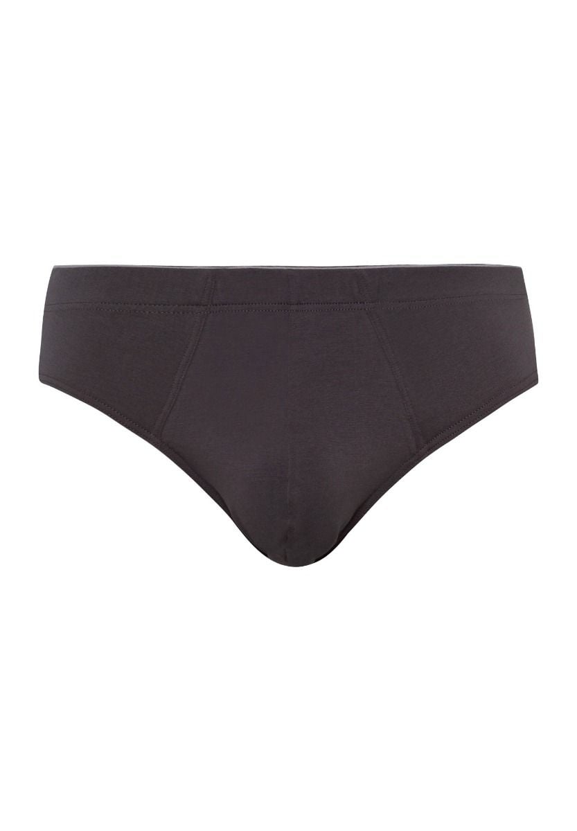 Hanro Basic Cotton Superior Cotton Superior Briefs (073085) Coal Grey
