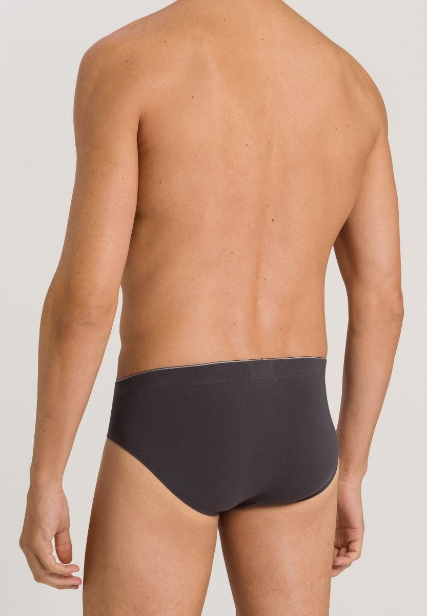 Hanro Basic Cotton Superior Cotton Superior Briefs (073085) Coal Grey