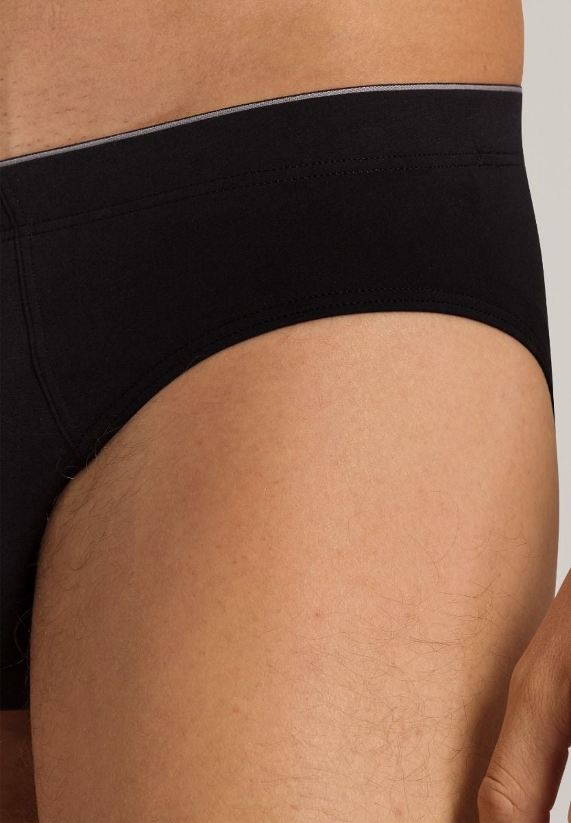 Hanro Basic Cotton Superior Cotton Superior Briefs (073085) Black