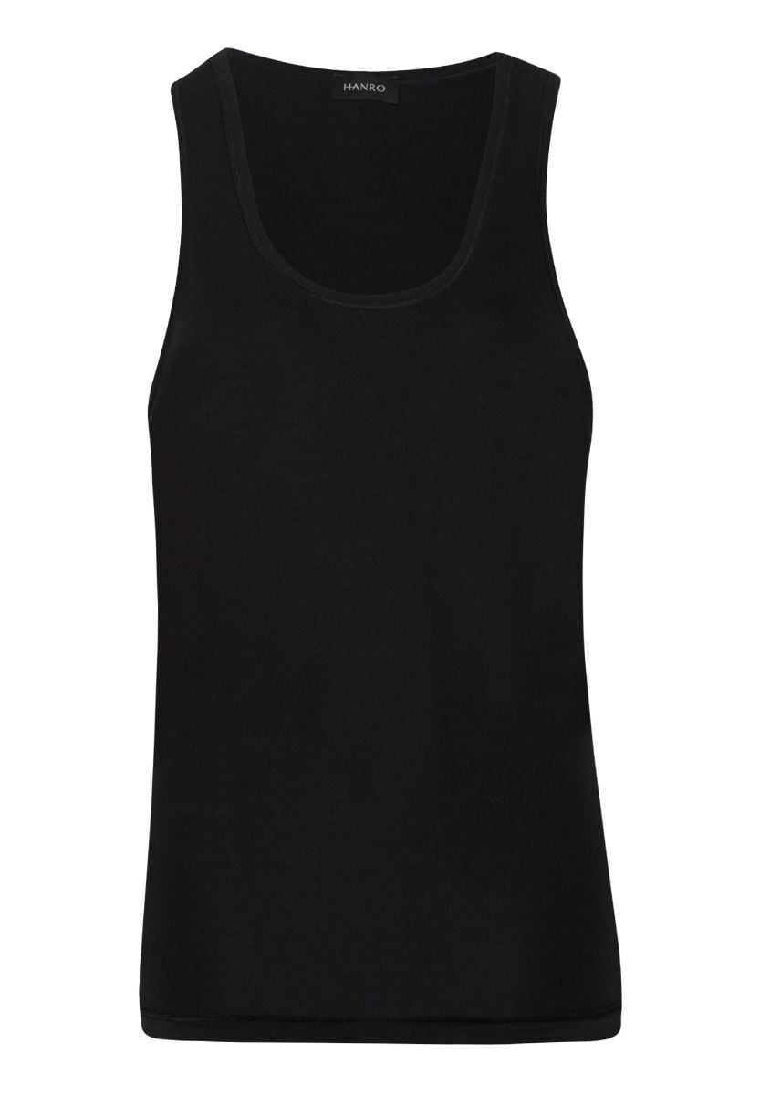 Hanro Basic Cotton Superior Cotton Superior Tank Top (073087) Black