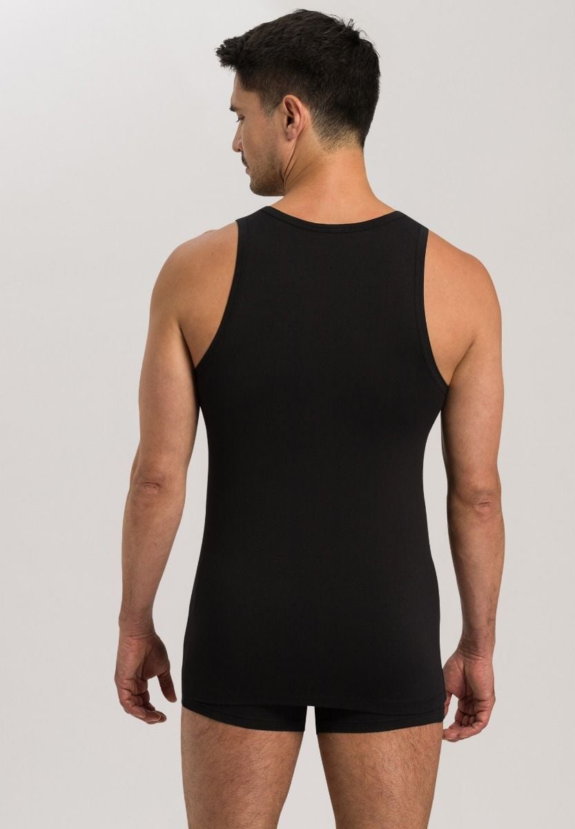 Hanro Basic Cotton Superior Cotton Superior Tank Top (073087) Black