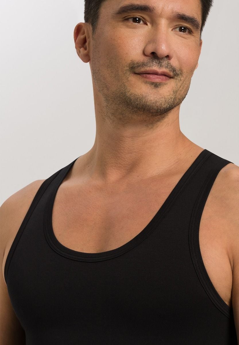 Hanro Basic Cotton Superior Cotton Superior Tank Top (073087) Black