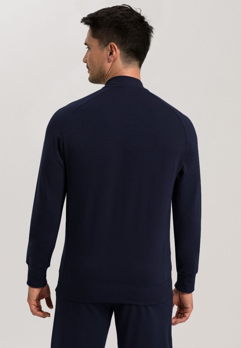 Hanro Basic Leisure Leisure Cardigan (075076) Black Iris