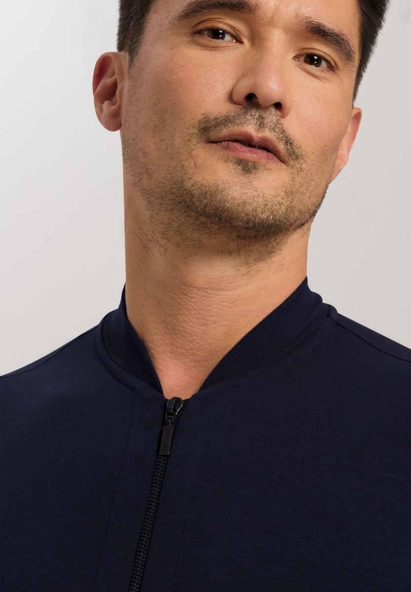 Hanro Basic Leisure Leisure Cardigan (075076) Black Iris