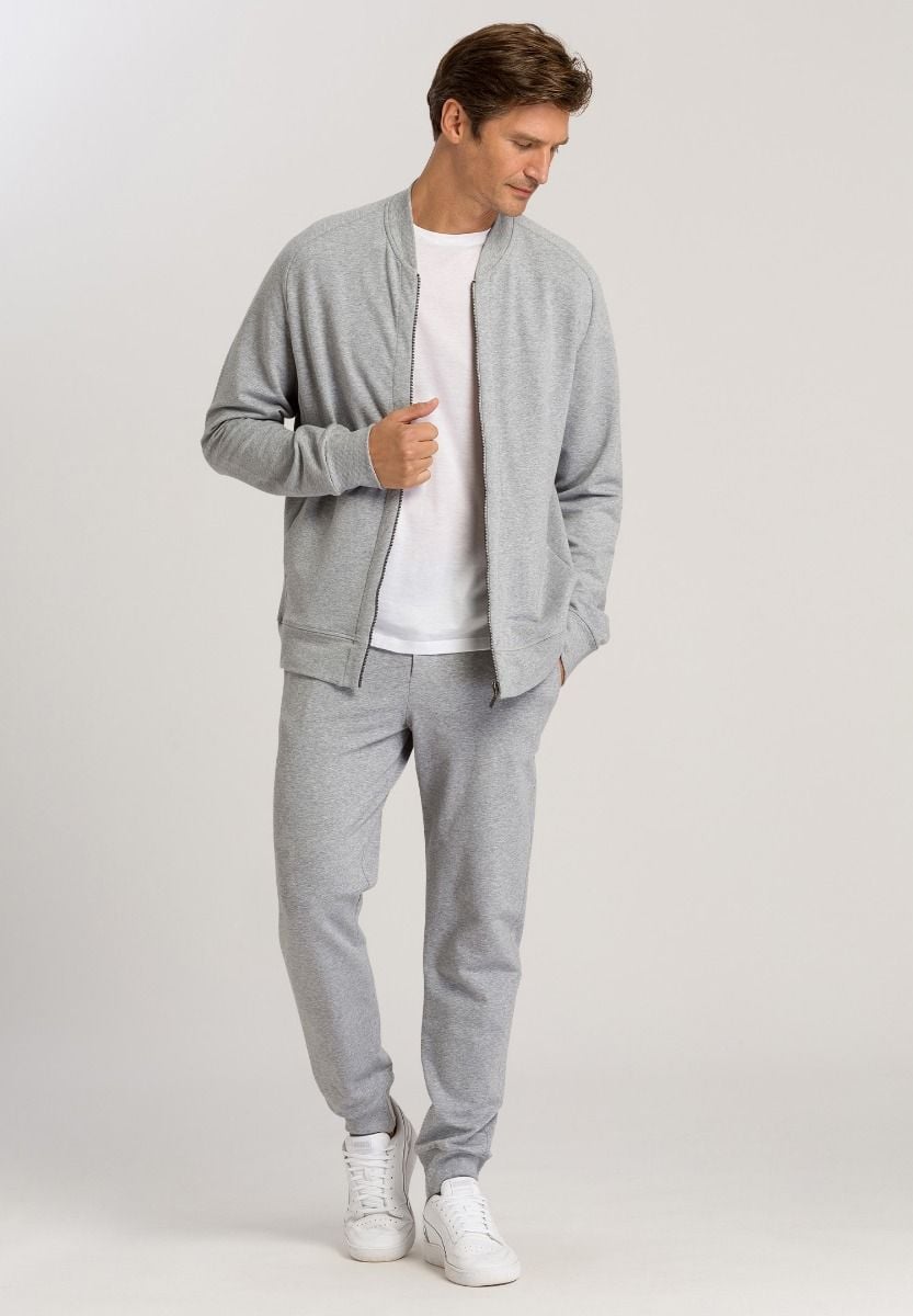 Hanro Basic Leisure Leisure Long Pants (075071) Grey Melange