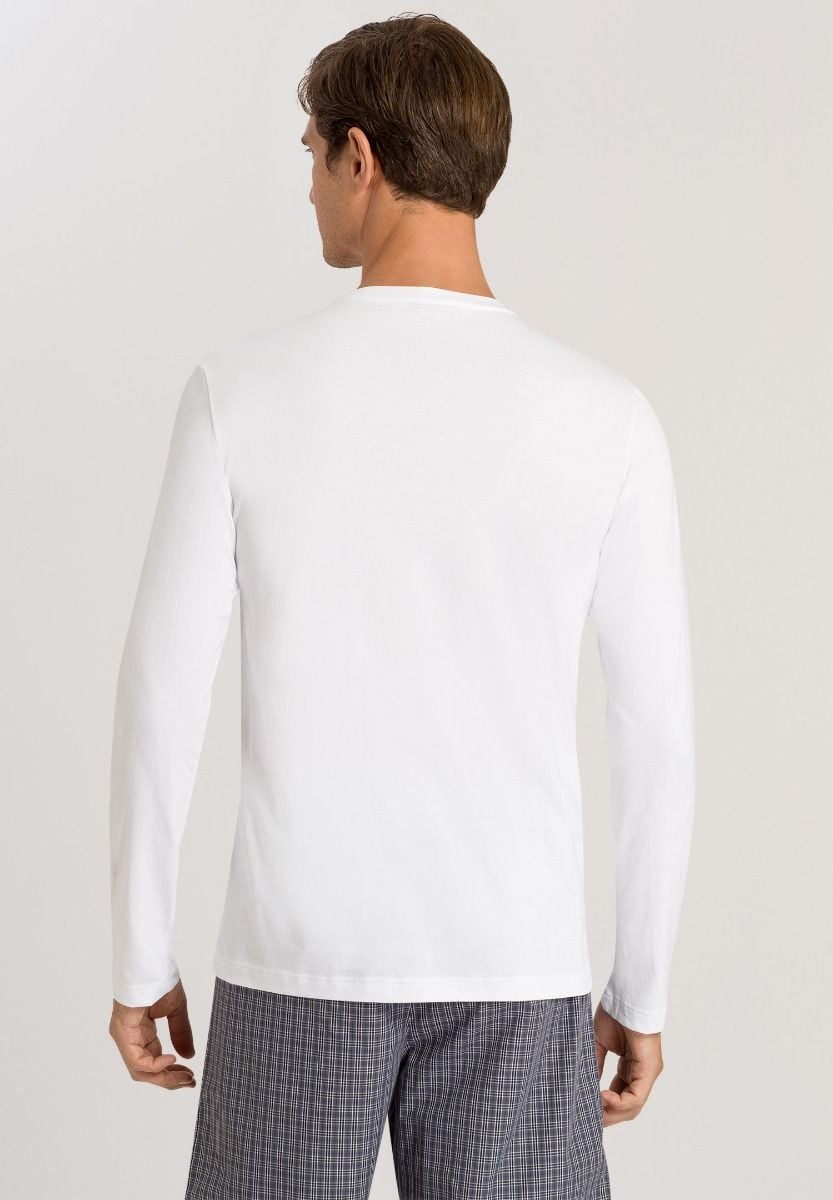 Hanro Basic Living Shirts Living Shirts L/Slv Shirt (075053) White