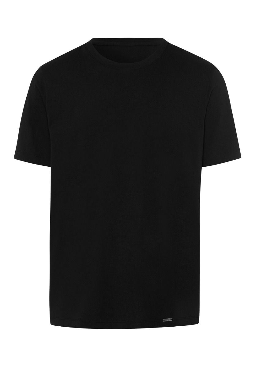 Hanro Basic Living Shirts Living Shirts Short Sleeve Shirt (075050) Black