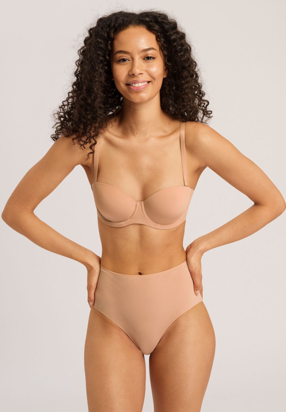 Hanro Basic Allure Allure Padded Bandeau Bra (071732) Nude