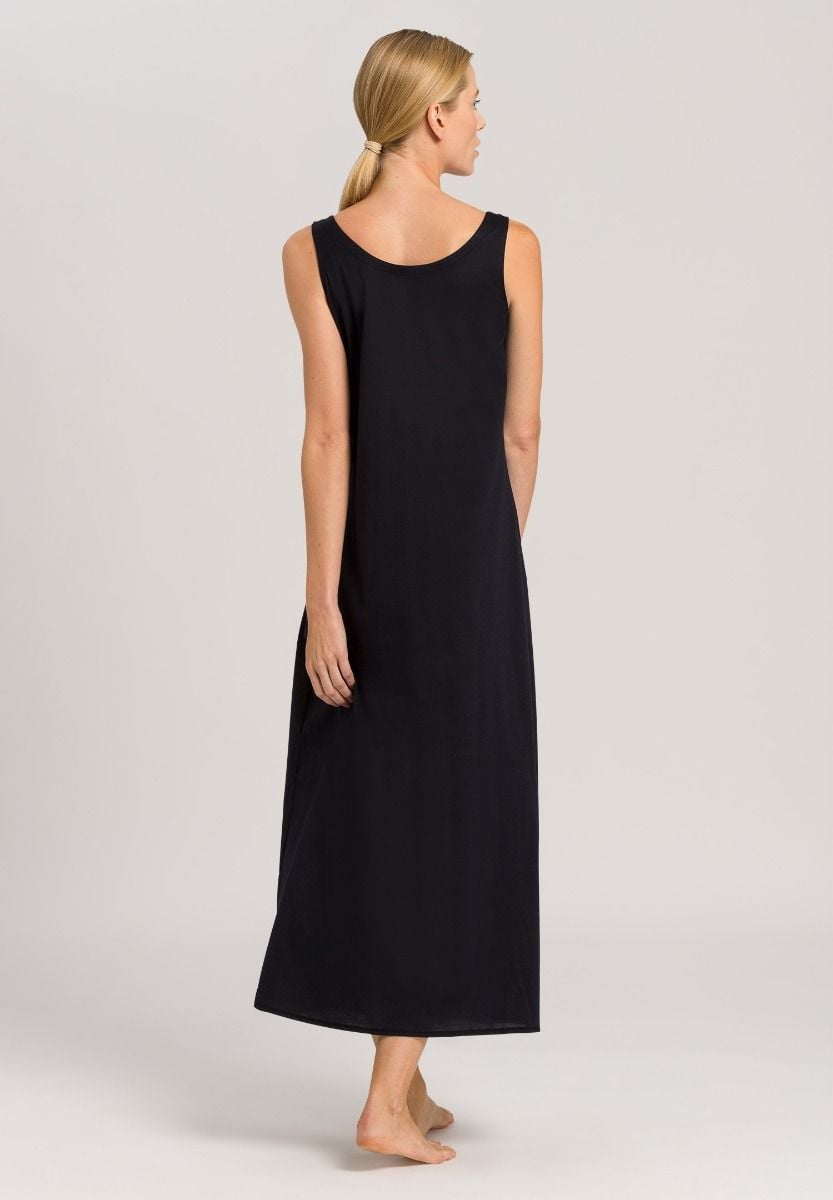 Hanro Basic Cotton Deluxe Cotton Deluxe Sleeveless Nightdress 130Cm (077951) Black