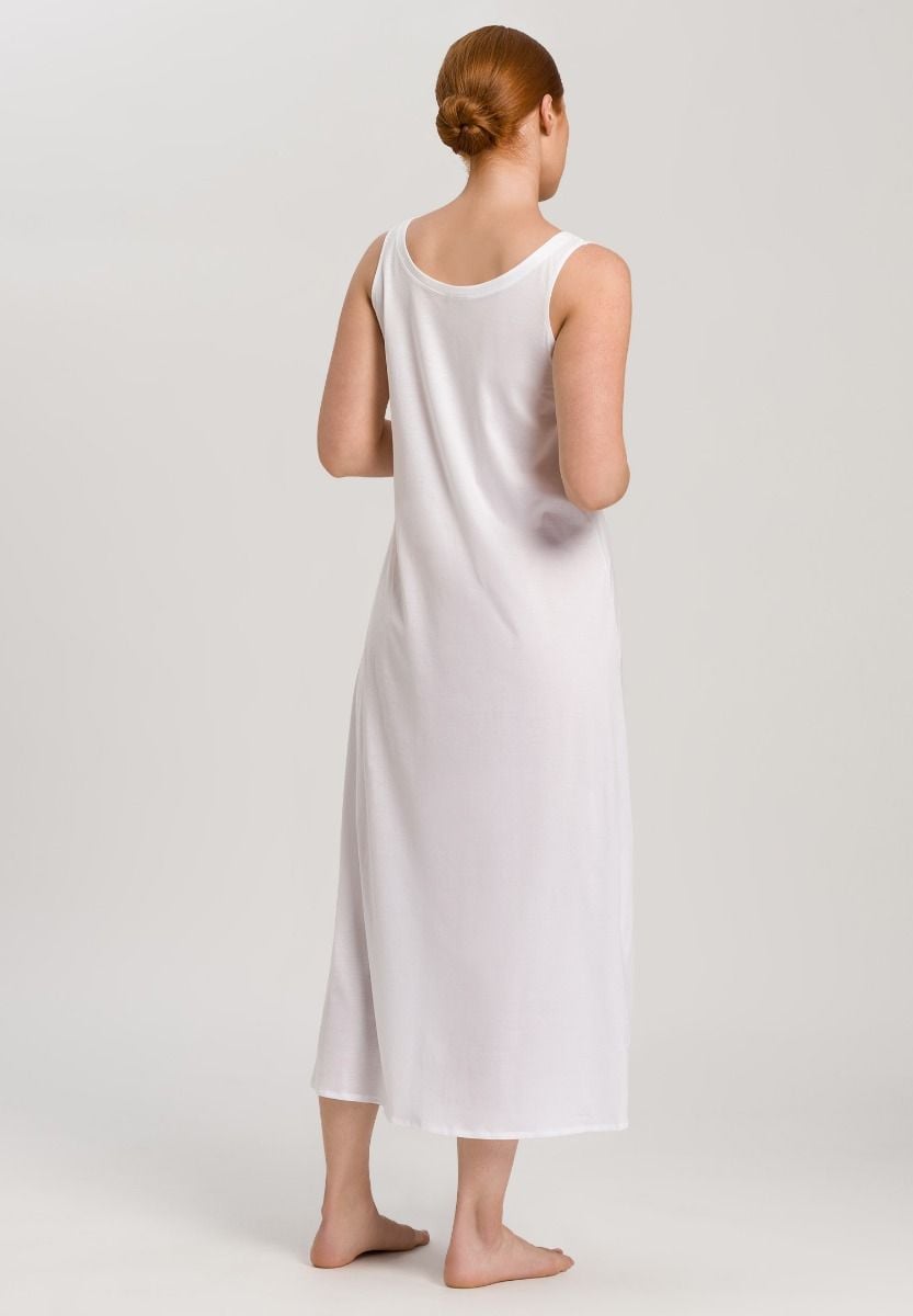 Hanro Basic Cotton Deluxe Cotton Deluxe Sleeveless Nightdress 130Cm (077951) White