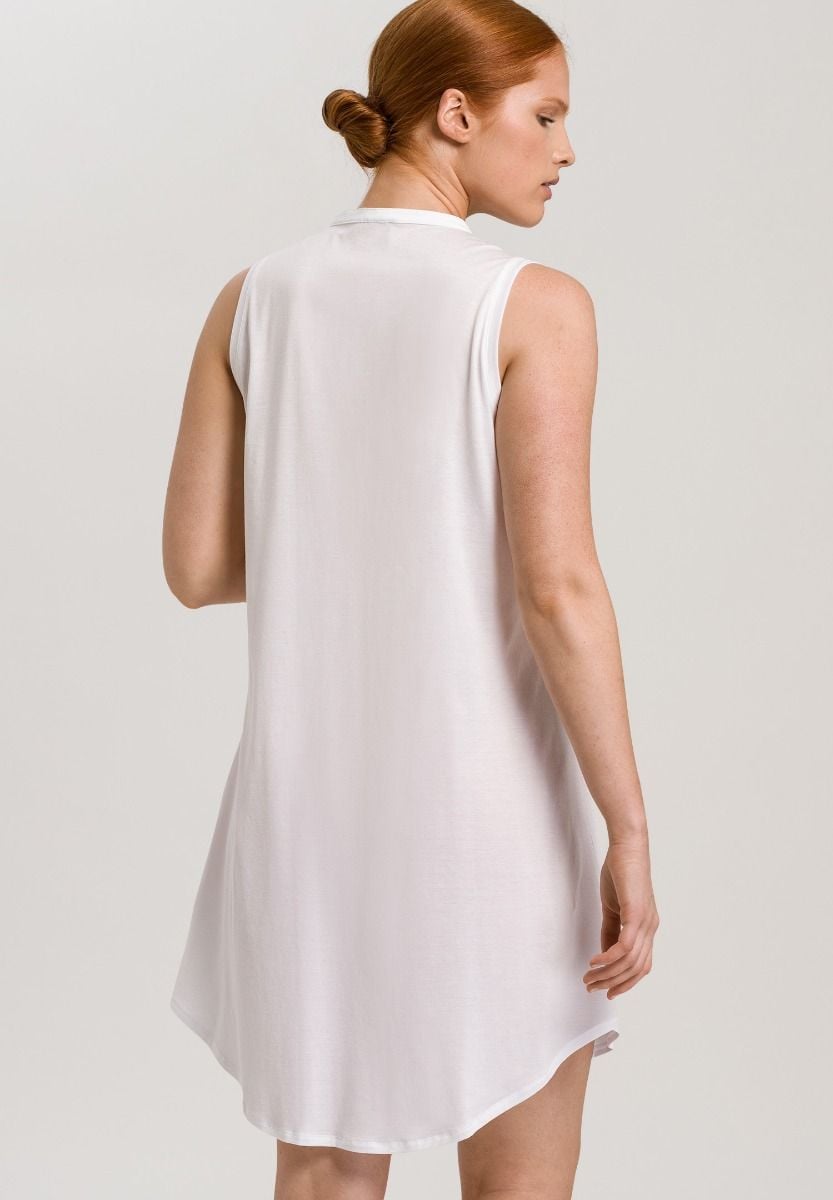 Hanro Basic Cotton Deluxe Cotton Deluxe Sleeveless Nightdress 90Cm (077952) White