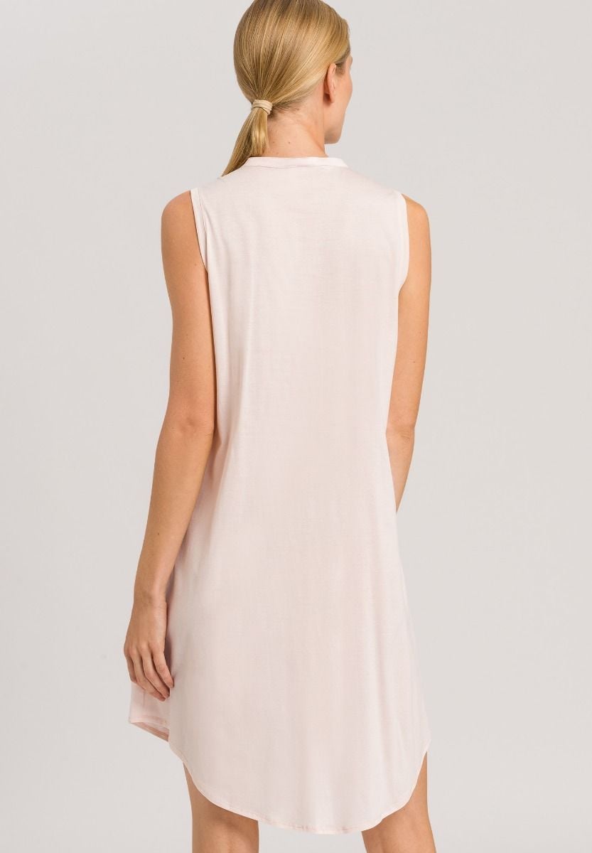 Hanro Basic Cotton Deluxe Cotton Deluxe Sleeveless Nightdress 90Cm (077952) Crystal Pink