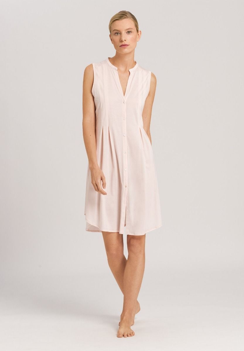 Hanro Basic Cotton Deluxe Cotton Deluxe Sleeveless Nightdress 90Cm (077952) Crystal Pink