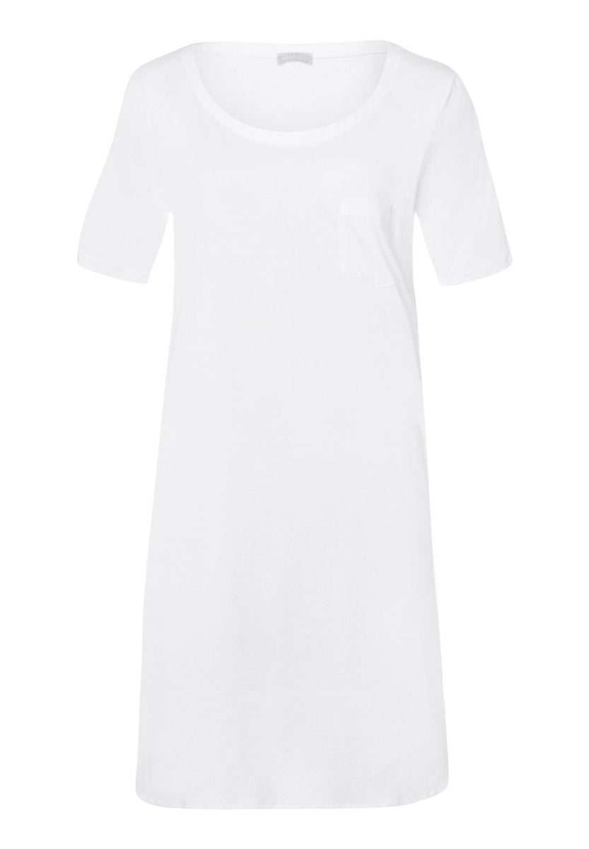 Hanro Basic Cotton Deluxe Cotton Deluxe S/Slv Nightdress 90Cm (077953) White