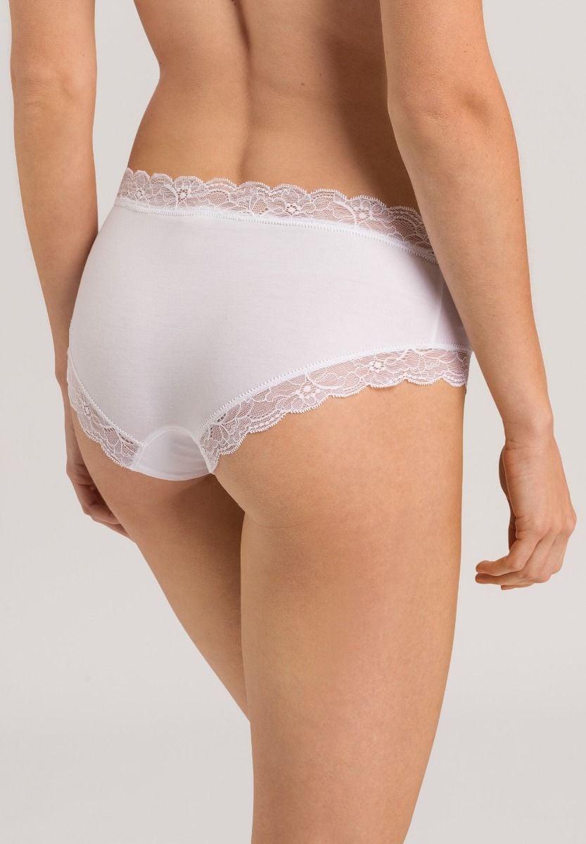 Hanro Basic Cotton Lace Cotton Lace Hipster (072438) White