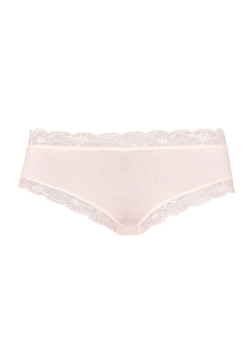Hanro Basic Cotton Lace Cotton Lace Hipster (072438) Powder