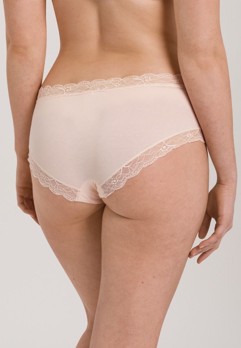 Hanro Basic Cotton Lace Cotton Lace Hipster (072438) Powder