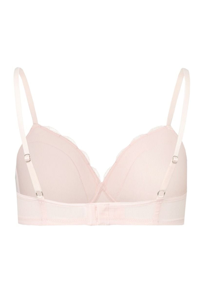 Hanro Basic Cotton Lace Cotton Lace L. Padded Bra Soft (072432) Powder