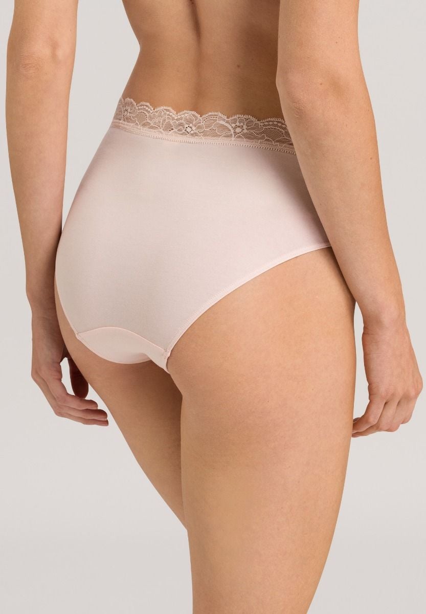 Hanro Basic Cotton Lace Cotton Lace Maxi Briefs (072436) Powder