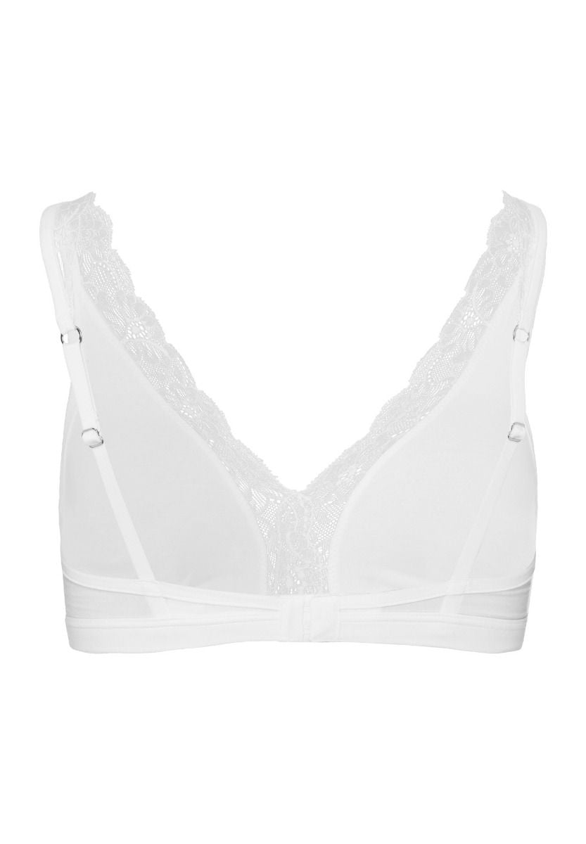 Hanro Basic Cotton Lace Cotton Lace Soft Cup Bra (072431) White