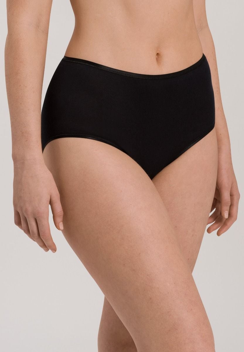 Hanro Basic Cotton Seamless Cotton Seamless Maxi Briefs (071625) Black