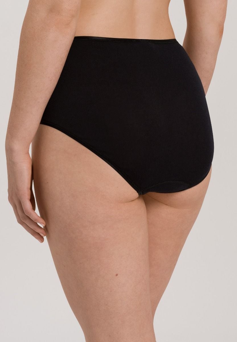 Hanro Basic Cotton Seamless Cotton Seamless Maxi Briefs (071625) Black