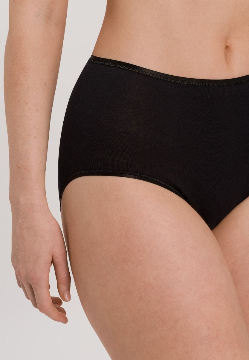 Hanro Basic Cotton Seamless Cotton Seamless Maxi Briefs (071625) Black