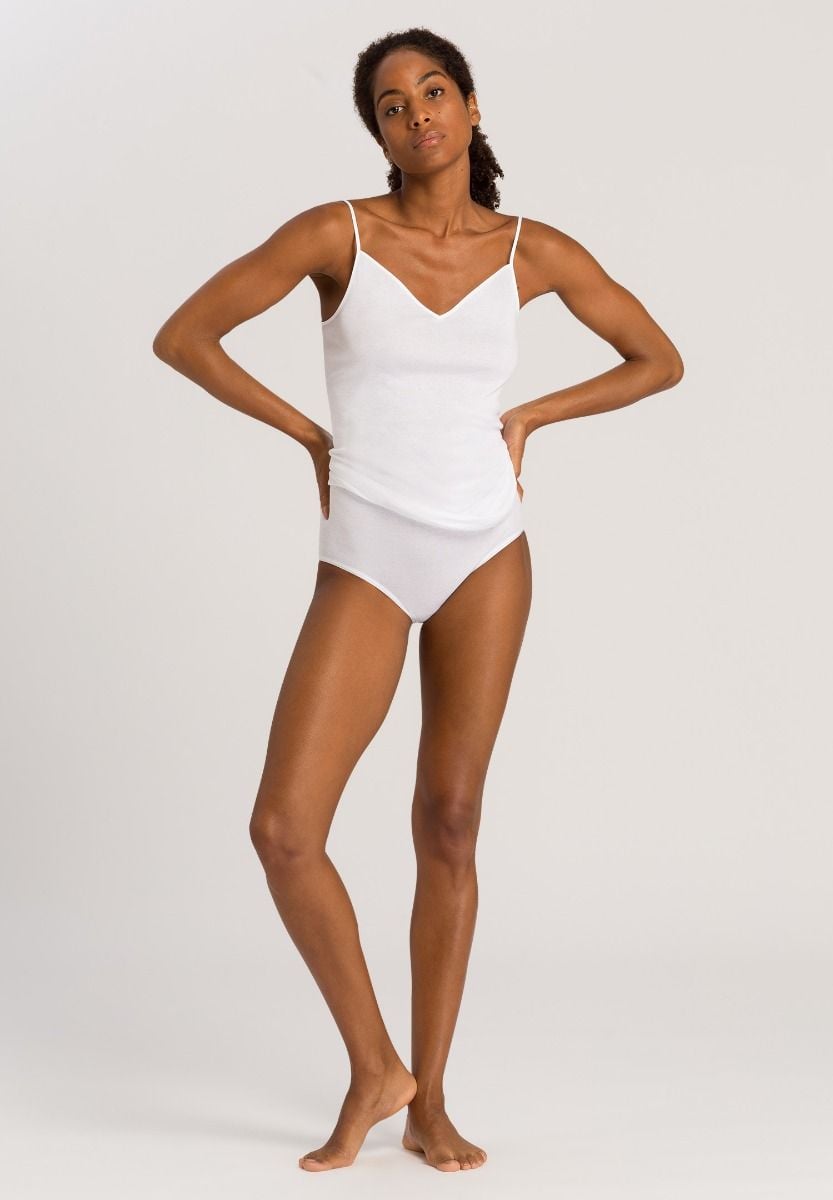 Hanro Basic Cotton Seamless Cotton Seamless Maxi Briefs (071625) White