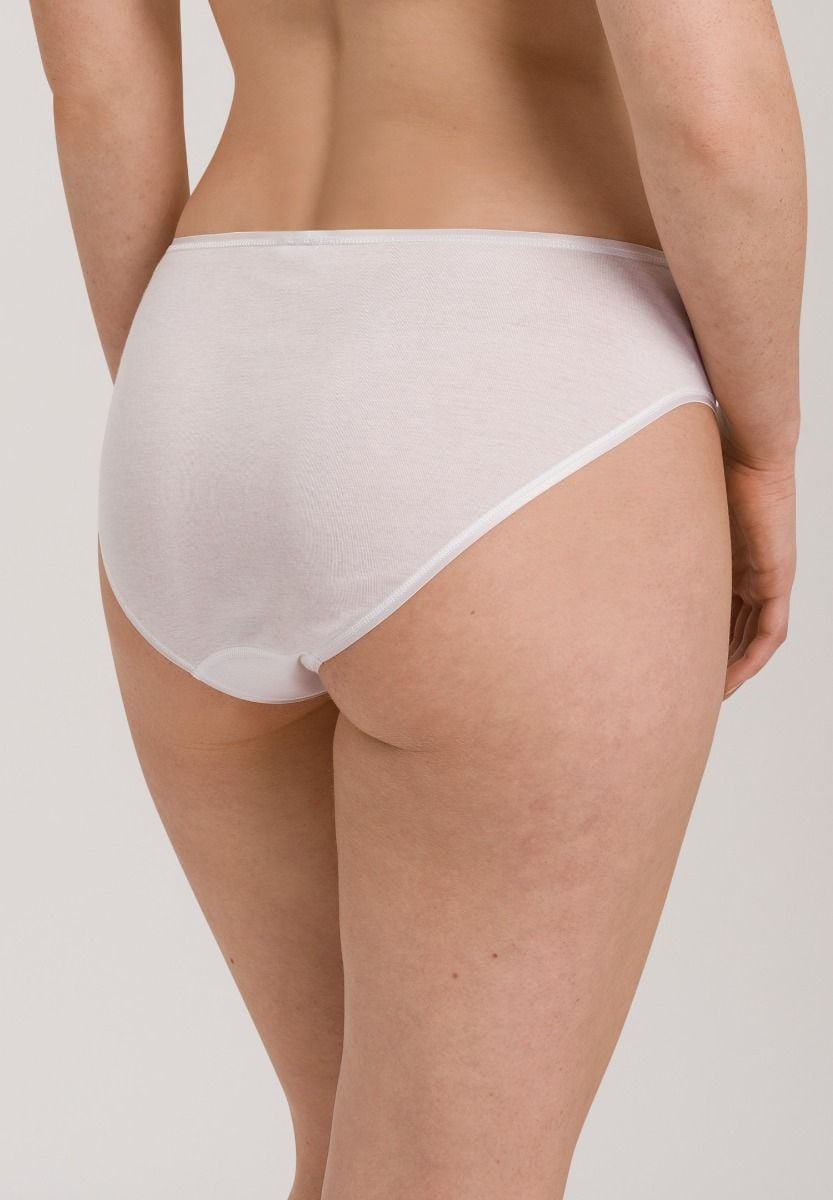 Hanro Basic Cotton Seamless Cotton Seamless Midi Briefs (071626) White