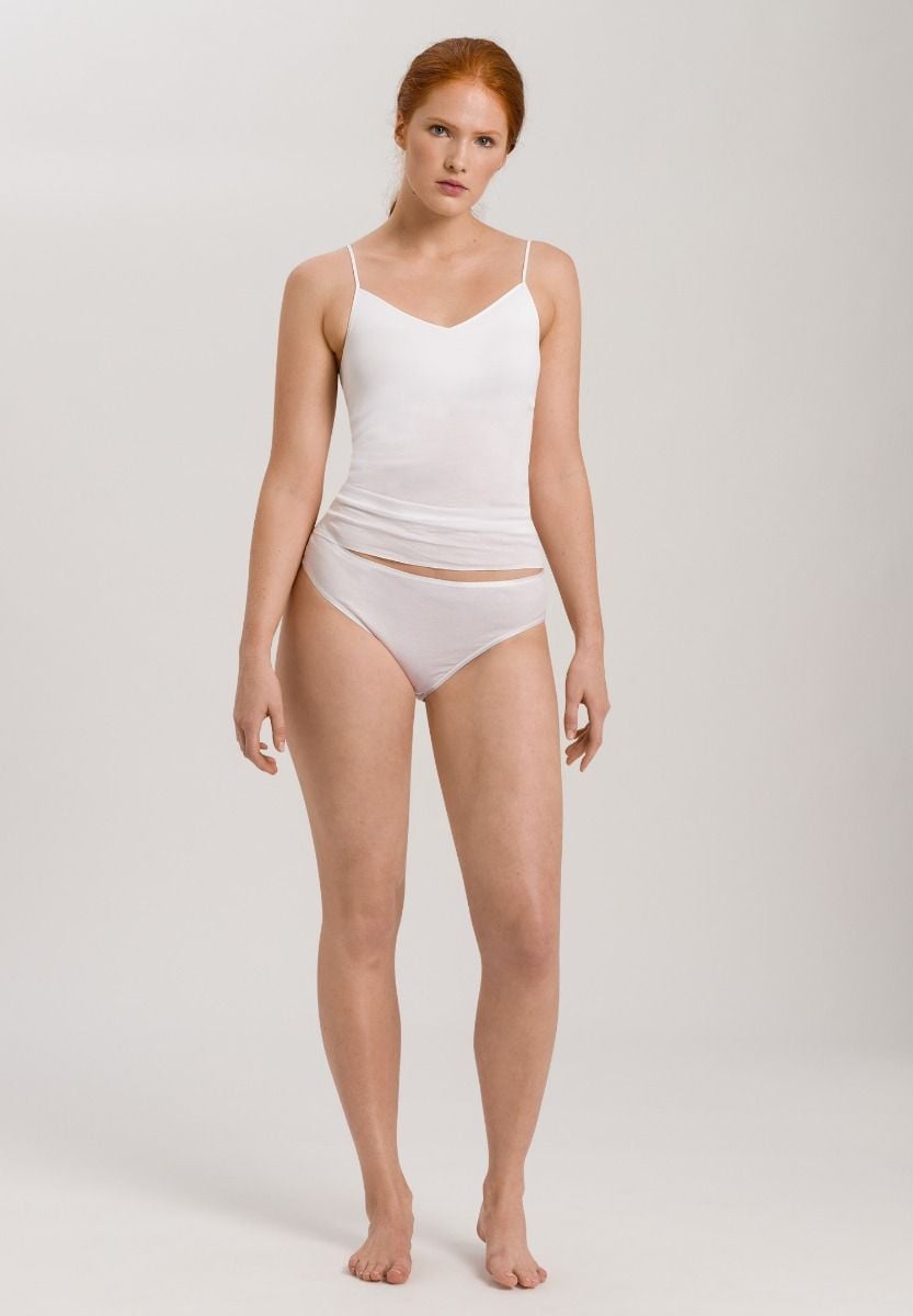 Hanro Basic Cotton Seamless Cotton Seamless Midi Briefs (071626) White