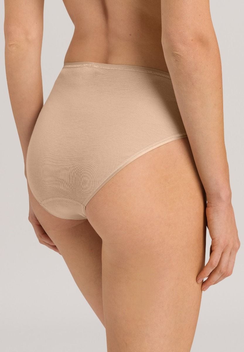 Hanro Basic Cotton Seamless Cotton Seamless Midi Briefs (071626) Beige
