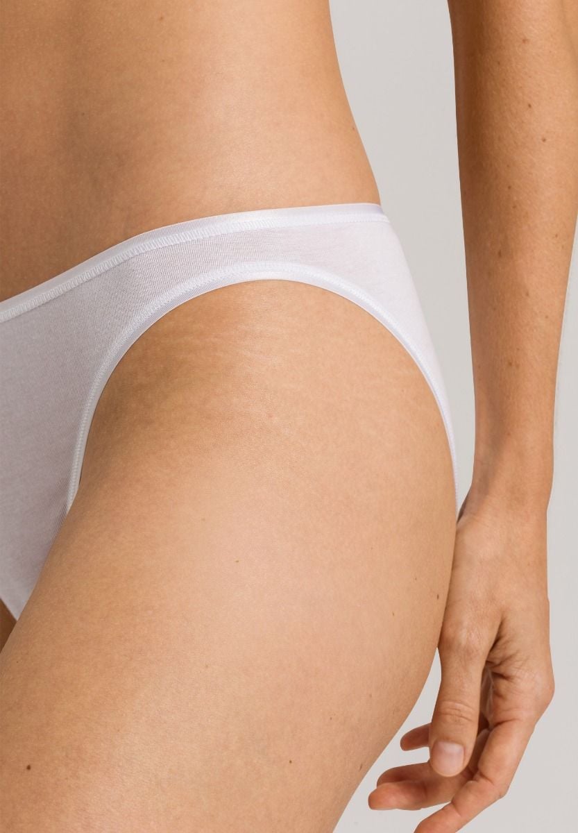 Hanro Basic Cotton Seamless Cotton Seamless Mini Briefs (071624) White