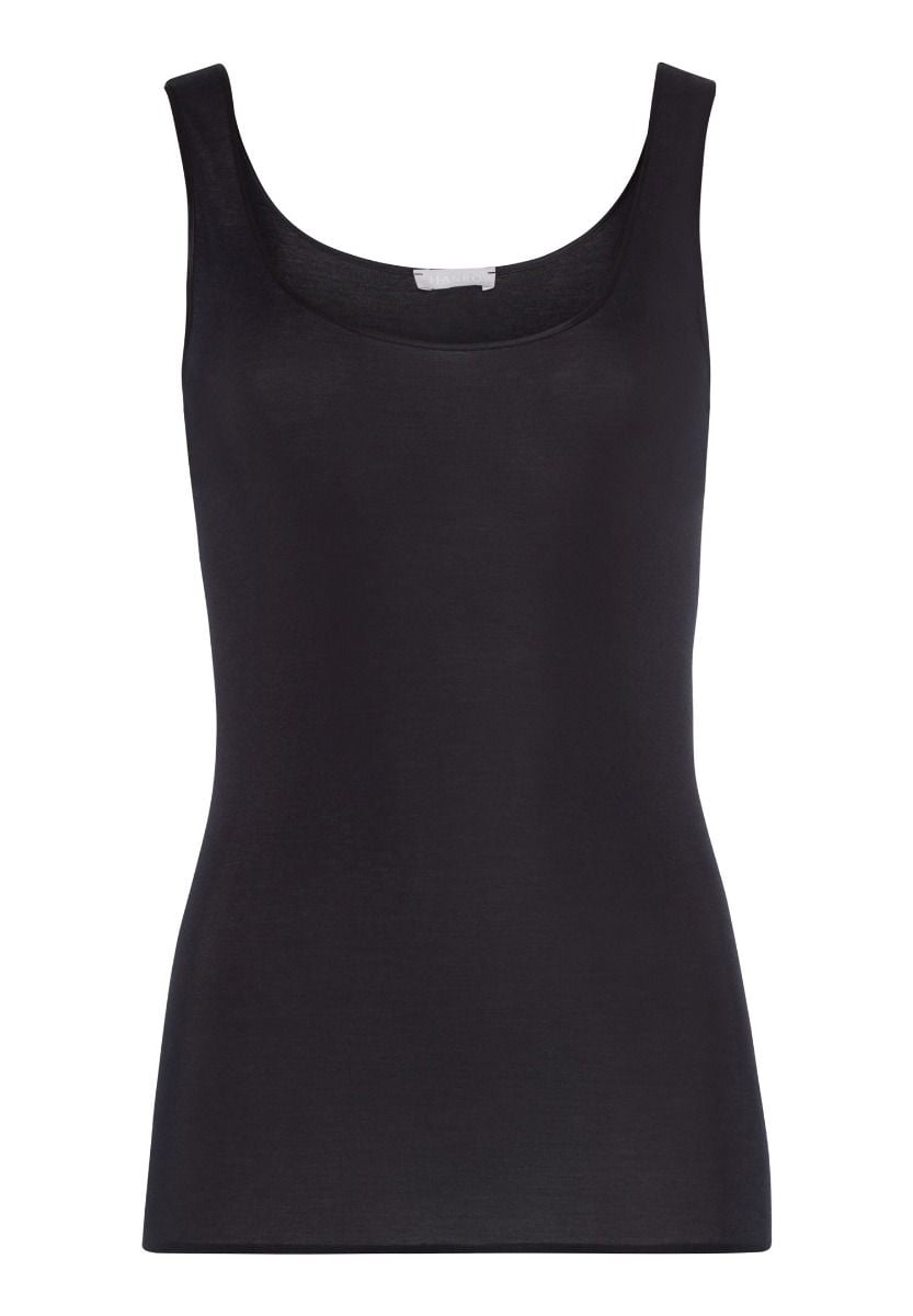 Hanro Basic Cotton Seamless Cotton Seamless Tank Top (071604) Black
