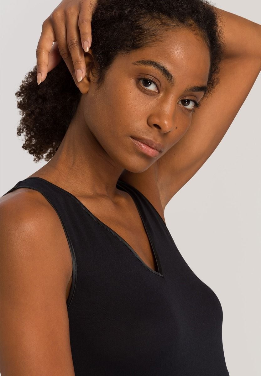 Hanro Basic Cotton Seamless Cotton Seamless Top (071602) Black