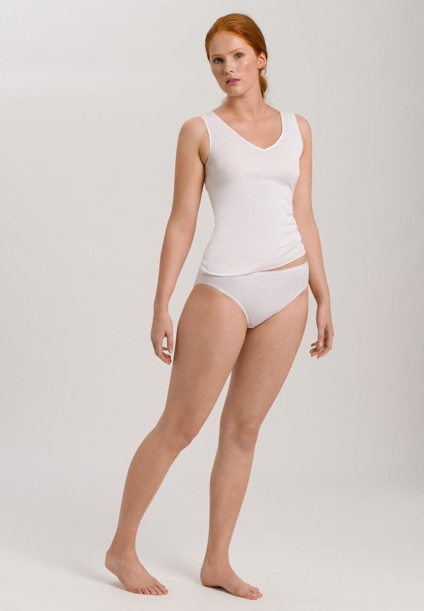 Hanro Basic Cotton Seamless Cotton Seamless Top (071602) White