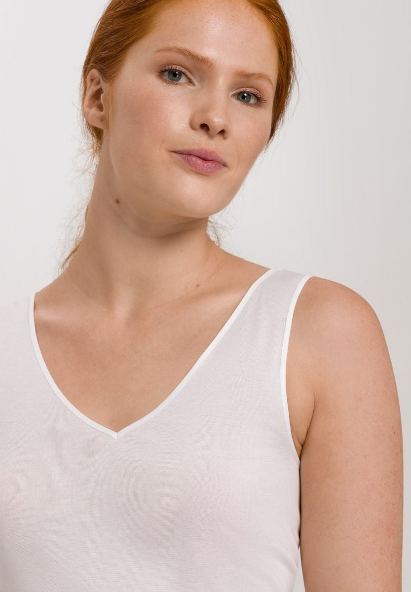 Hanro Basic Cotton Seamless Cotton Seamless Top (071602) White