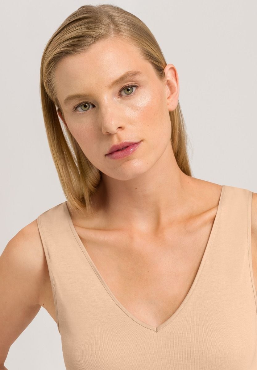 Hanro Basic Cotton Seamless Cotton Seamless Top (071602) Beige