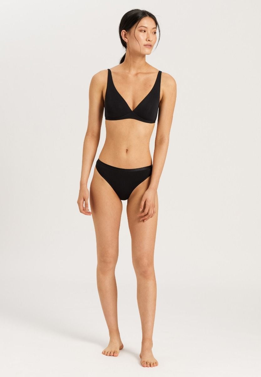 Hanro Basic Cotton Sensation Cotton Sensation Soft Cup Bra (071387) Black