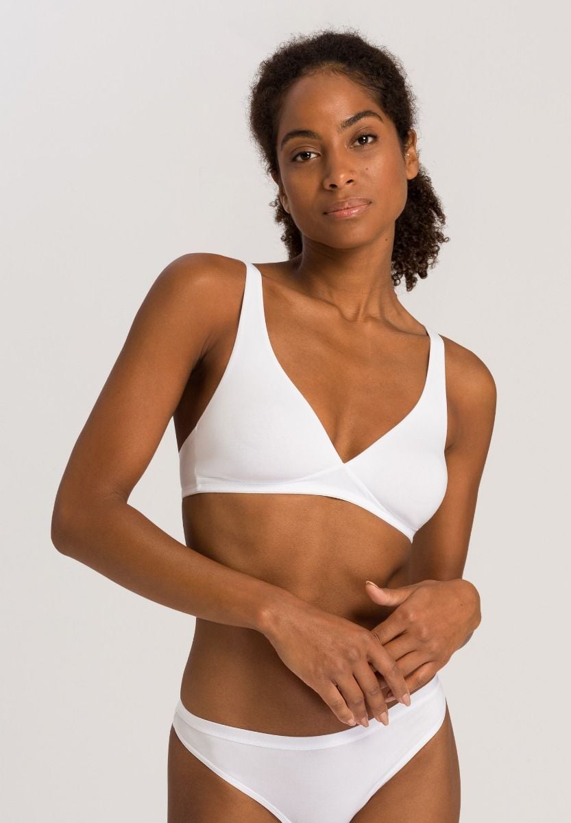 Hanro Basic Cotton Sensation Cotton Sensation Soft Cup Bra (071387) White